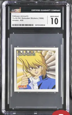 Yu-Gi-Oh! 1998 Japanese Amada Seal Series Sticker - #28 Joey Wheeler CGC 10 - Image 1