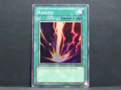 Raigeki LOB-053 Yugioh Card (Light Played) - Image 2