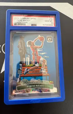 2024-25 Panini Donruss Optic Downtown Tyrese Maxey #13 PSA 10 - Image 1