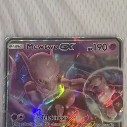 Pokemon Mewtwo GX Promo Holo Card SM196 SM Set 190 HP Basic English - Image 4