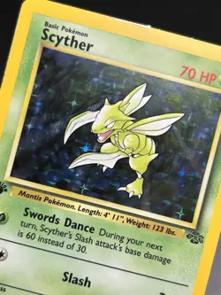 SCYTHER Pokemon Card - WOTC - 1st Edition - Jungle - 10/64 - HOLO - NM (A) - Image 5