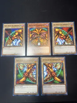 Yugioh Exodia the Forbidden One Set 5-card Complete LDK2 Common NM/LP - Image 1