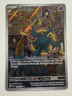 Pokemon TCG Dhelmise IR 091/084 Card English Pitch Black NM - Image 1