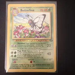Butterfree 33/64 Jungle Regular Pokemon TCG. NM - Near Mint. Raw card. - Image 1
