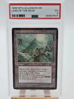 1996 Magic: The Gathering Alliances Lake Of The Dead Rare PSA 3 Pop 3 One Owner - Image 1