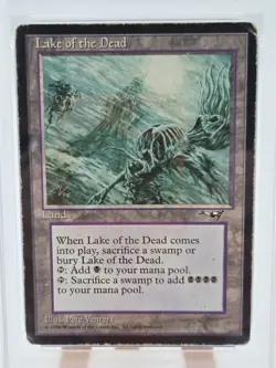 1996 Magic: The Gathering Alliances Lake Of The Dead Rare PSA 3 Pop 3 One Owner - Image 2