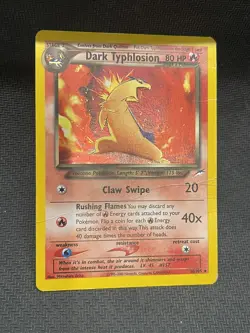 Pokemon Dark Typhlosion 10/105 Neo Destiny Holo Rare Damaged HP Vintage WOTC - Image 3