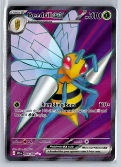BEEDRILL EX 098/086 CHAOS RISING POKEMON HOLO NM - Image 1