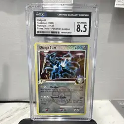 CGC 8.5 Dialga G 7/127 Platinum Cross Hatch Holo Pokemon League Promo 2009 - Image 1