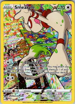 Smeargle TG10/TG30 Holo Silver Tempest Trainer Gallery Pokemon NM - Image 1