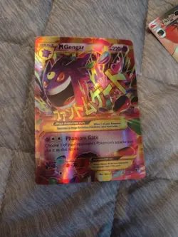Pokemon TCG XY Phantom Forces Mega M Gengar EX 121/119 Secret Rare Holo - Image 1