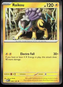 RAIKOU 048/132 RARE MEGA EVOLUTION 2025 POKEMON REVERSE HOLO LP - Image 1