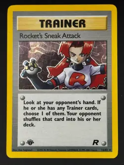 Pokemon TCG: Rocket’s Sneak Attack - 16/82 Team Rocket 1st Edition Holo [NM] - Image 1