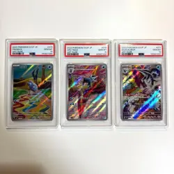 PSA 10 Sequential Set Frigibax Arctibax Baxcalibur AR SV2P Japanese Pokemon - Image 1