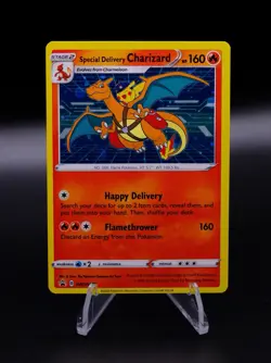 Pokemon Special Delivery Charizard SWSH075 Holo Promo English NEAR MINT - Image 1