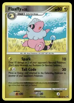 Flaaffy 48 LIGHTLY PLAYED Platinum 127 Pokemon Reverse Holo - Image 2