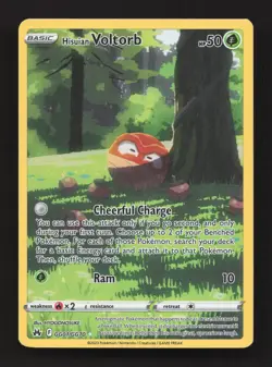 Hisuian Voltorb GG01/GG70 Holo Crown Zenith Galarian Gallery Pokemon NM - Image 1