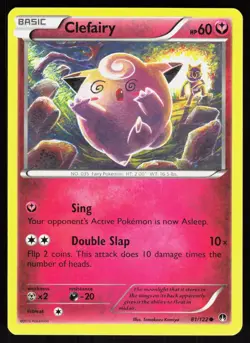 Clefairy 81/122 BREAKpoint Lightly Played Tomokazu Komiya Pokemon TCG - Image 1