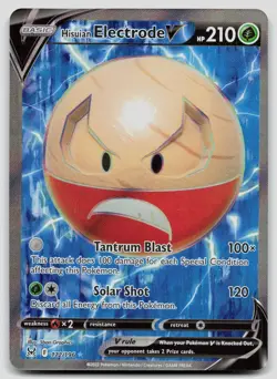 Hisuian Electrode V 172/196 Lost Origin Pokemon NM - Image 1