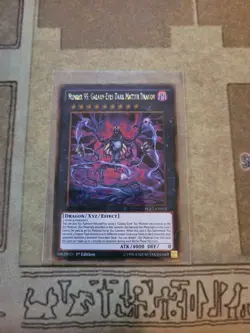 YUGIOH NUMBER 95: GALAXY-EYES DARK MATTER DRAGON PGL2-EN015 GOLD SECRET 1ST LP - Image 1
