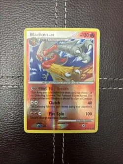 Pokemon TCG - Blaziken - 3/127 - Platinum - LP Reverse Holo Rare (2009) - Image 1