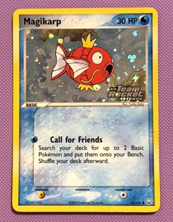 Pokemon: Magikarp Reverse Holo Team Rocket Returns 65/109 YUKIKO BABA w/SWIRL - Image 1