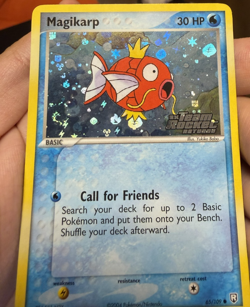 Pokemon: Magikarp Reverse Holo Team Rocket Returns 65/109 YUKIKO BABA w/SWIRL - Image 5