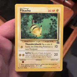 2000 POKEMON PROMO BLACK STAR 27 PIKACHU - Image 1