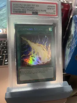 2022 YU-GI-OH! MAMA-MAGNIFICENT MAVENS 1ST ED #EN089 LIGHTNING STORM PSA 10 - Image 1