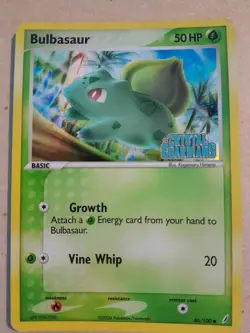 Pokemon TCG Bulbasaur 46/100 Crystal Guardians Reverse Holo Stamped LP - Image 1