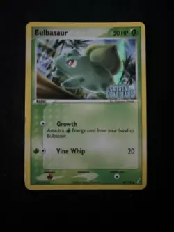 Pokemon TCG Bulbasaur Crystal Guardians 46/100 Stamped Holo LP/NM - Image 1