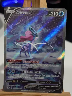 Suicune V GG38/GG70 - SWSH - Crown Zenith -Galarian Gallery - Pokemon - NM/Mint - Image 1