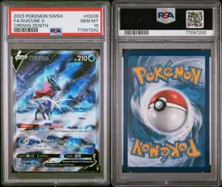2023 POKEMON SWSH CROWN ZENITH #GG38/GG70 GALARIAN GALLERY SUICUNE V PSA 10 - Image 3