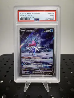 Pokemon: Suicune V GG38/GG70 SWSH: Crown Zenith: Galarian Gallery Holo PSA 9 - Image 1