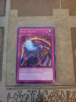 YUGIOH SOUL DRAIN REDU-EN078 RARE 1ST ED LP - Image 1