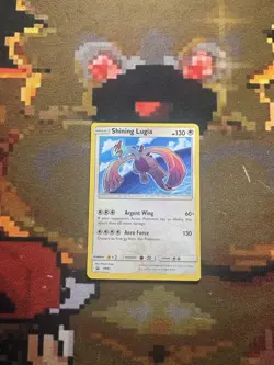 Shining Lugia SM82 Sun & Moon Black Star Promo Holo Pokemon Card MP - Image 1