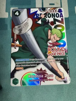 Roronoa Zoro (English) Round 1 X One Piece Promo Card Mint Condition - Image 1