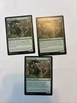 MTG Magic the Gathering Card LP - Evolution Sage X3 - Image 1