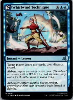 Whirlwind Technique 100 Foil Avatar The Last Airbender - Magic The Gathering NM - Image 1