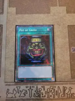YUGIOH POT OF GREED MP25-EN050 STARLIGHT 1ST ED NM - Image 1