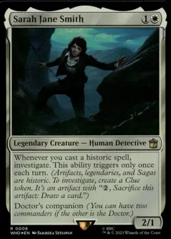 Sarah Jane Smith 6 Rare Universes Beyond: Doctor Who Magic: The Gathering NM - Image 1