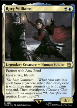 Rory Williams 153 Rare Universes Beyond: Doctor Who Magic: The Gathering NM - Image 1