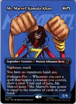 Ms. Marvel, Kamala Khan (Borderless) R Marvel Super Heroes 361 NM - Image 1