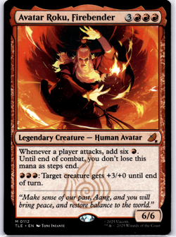 Avatar Roku, Firebender Avatar Regular NM MTG - Image 1