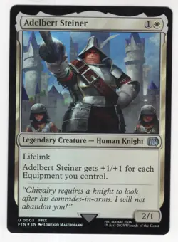 MTG Final Fantasy Foil Uncommon #0003 Adelbert Steiner - Image 1