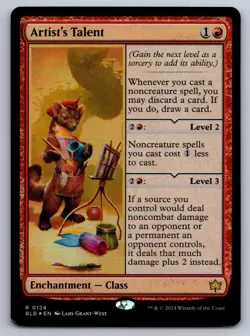 Artist's Talent 124 Rare Bloomburrow Magic: The Gathering Foil Lightly Played - Image 1