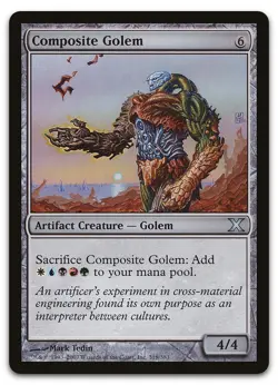 Composite Golem #318 (LP) 10th Edition 10E Magic MTG - Image 1