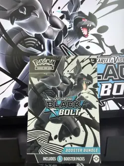 Pokemon TCG Scarlet & Violet Black Bolt Booster Bundle 6 pack NEW/FACTORY SEALED - Image 1