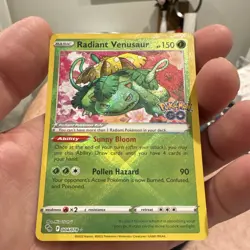 Radiant Venusaur 004/078 Pokemon GO Holo Radiant Rare English - Image 1