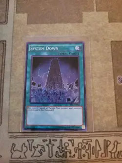 YUGIOH SYSTEM DOWN OP02-EN009 SUPER UNLIMITED ED NM - Image 1